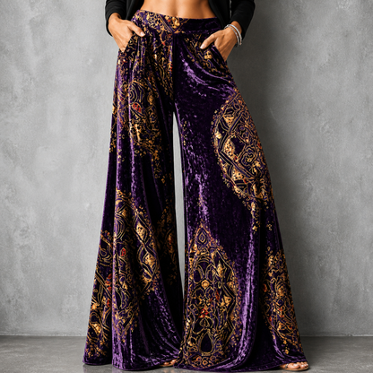 Lucy Boho Wide-Leg Pants