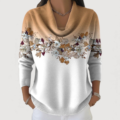 Nora Floral Collared Jumper