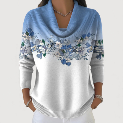 Nora Floral Collared Jumper