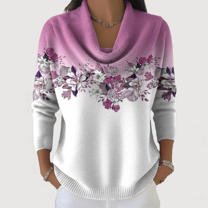 Nora Floral Collared Jumper