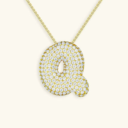 Bubble Initial Necklace