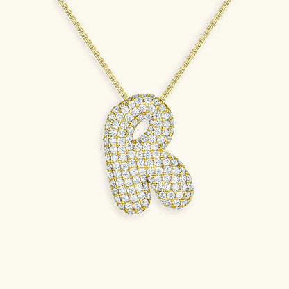 Bubble Initial Necklace