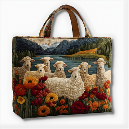 Rustic Lakeside Quilted Tote
