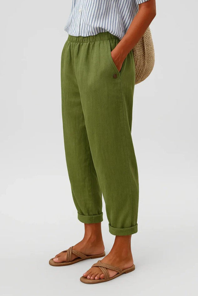 Romina Linen-Cotton Trousers