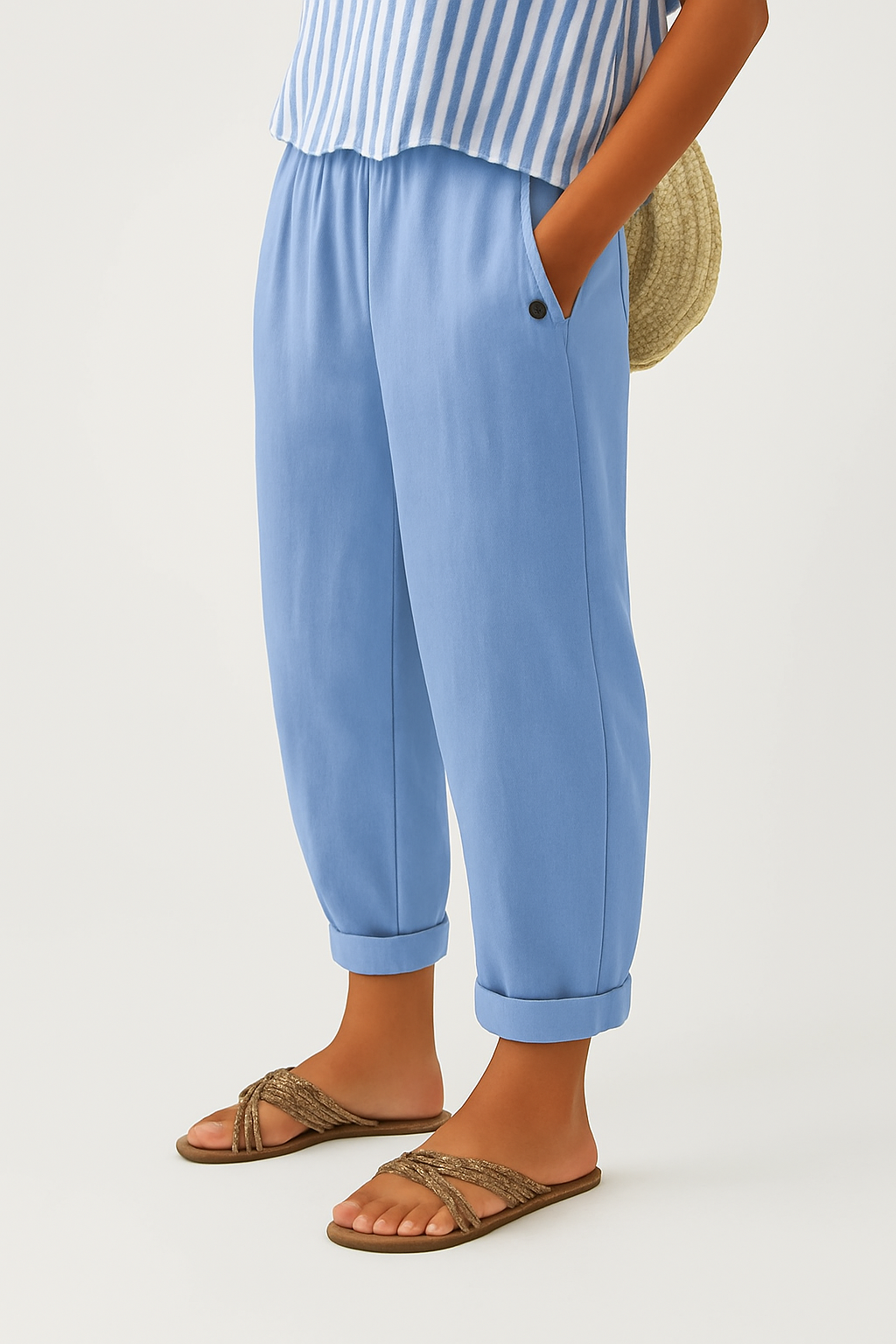 Romina Linen-Cotton Trousers