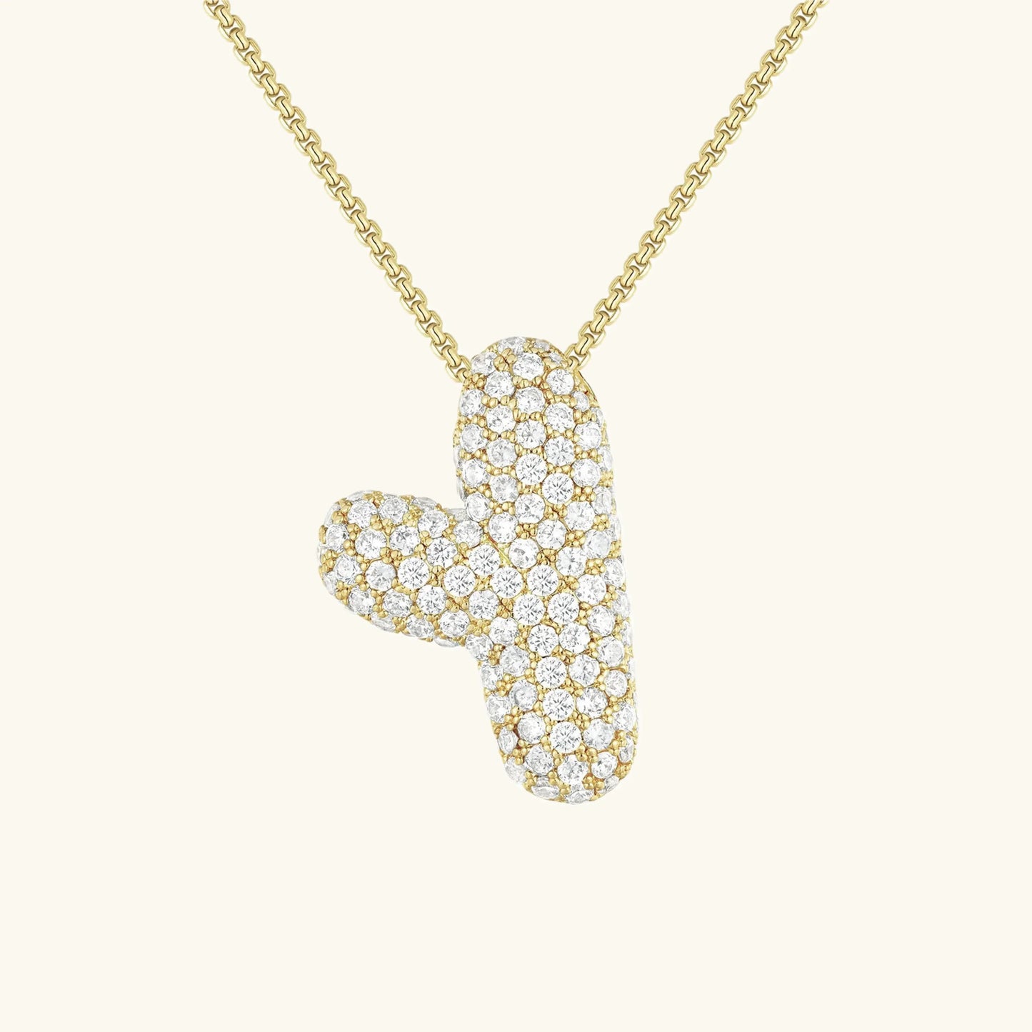Bubble Initial Necklace