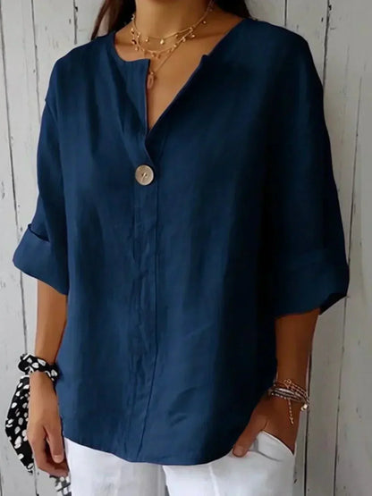 Amara Relaxed V-Neck Top
