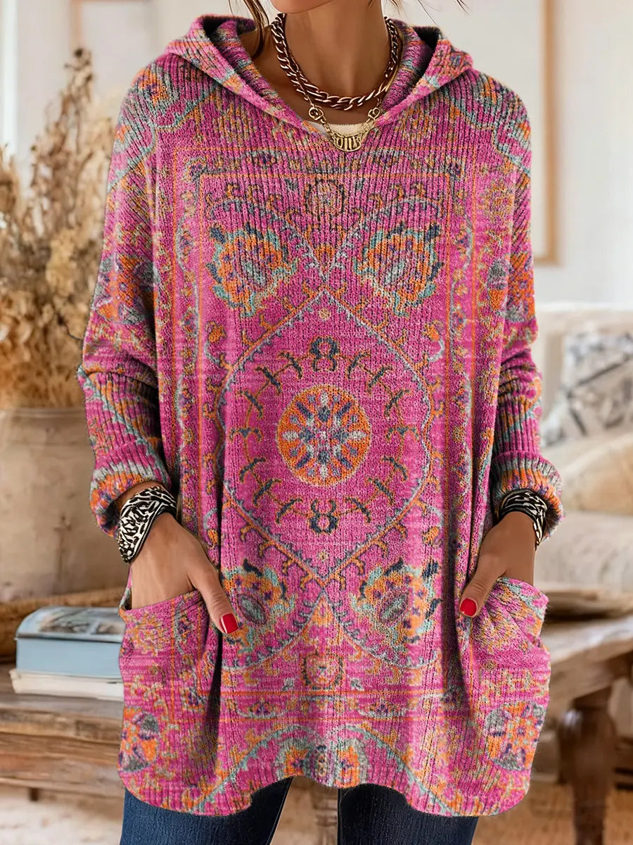 Alice Ethnic Print Hoodie