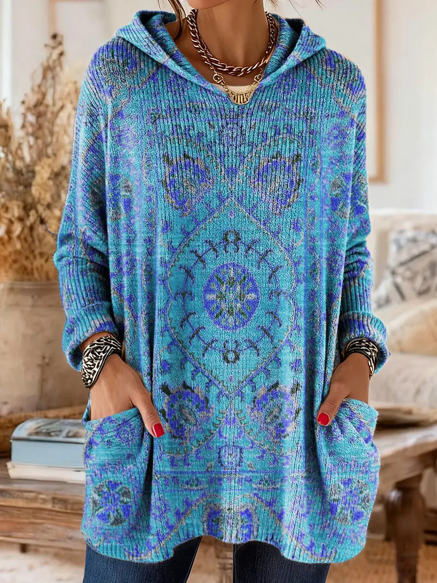 Alice Ethnic Print Hoodie