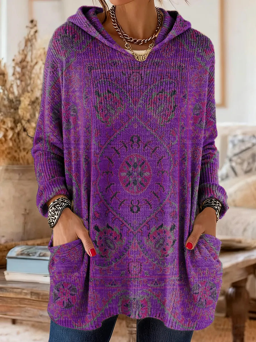 Alice Ethnic Print Hoodie