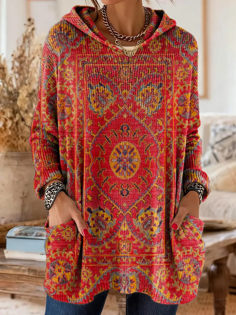 Alice Ethnic Print Hoodie