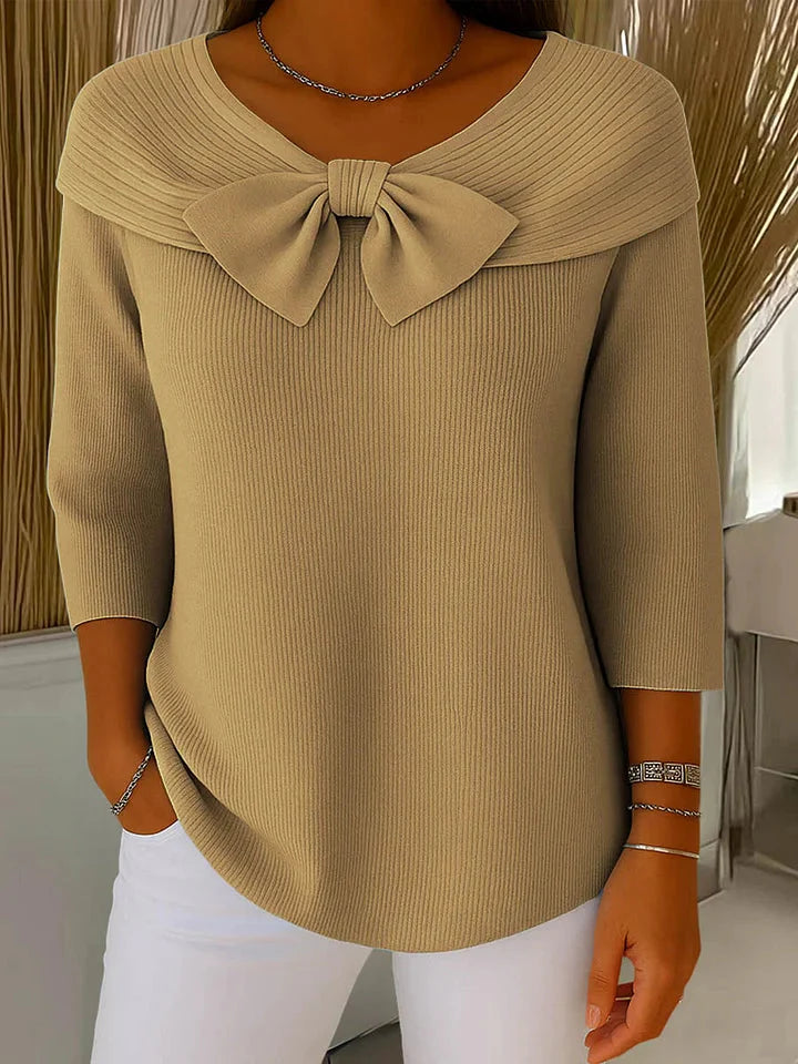 Remi Knitted Bow Top