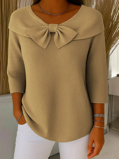 Remi Knitted Bow Top