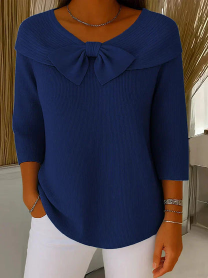 Remi Knitted Bow Top