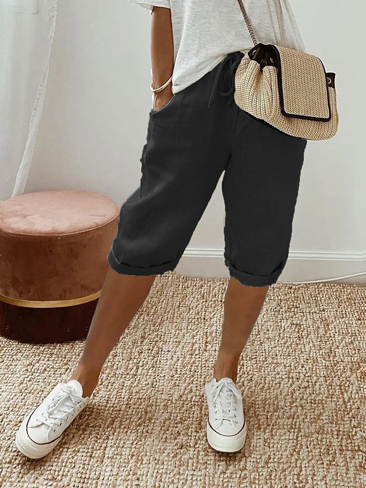 Isla Relaxed Linen Shorts