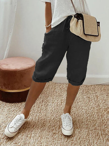 Isla Relaxed Linen Shorts