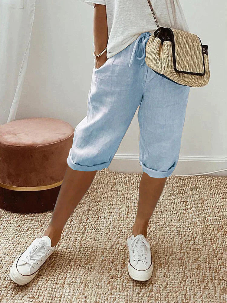 Isla Relaxed Linen Shorts
