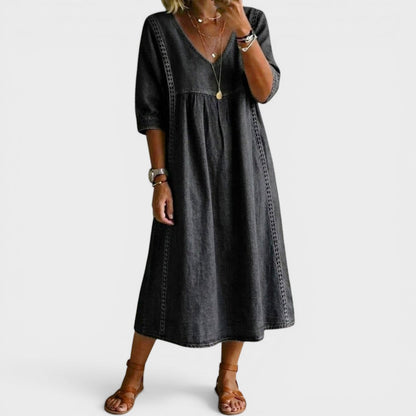 Esther™ Elegant Denim Dress