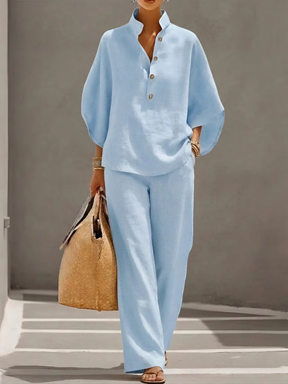 Calliope Cotton Linen Casual Set