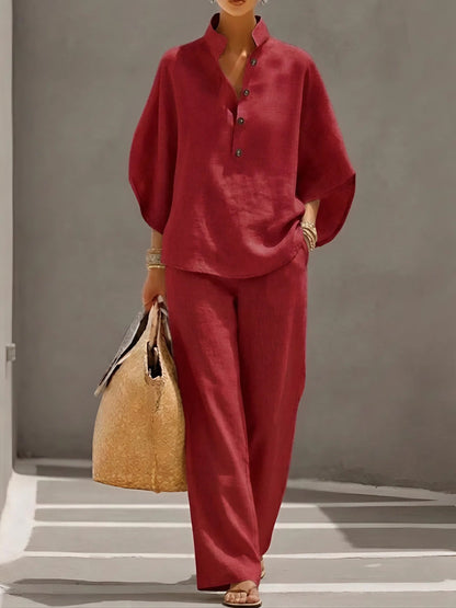 Calliope Cotton Linen Casual Set