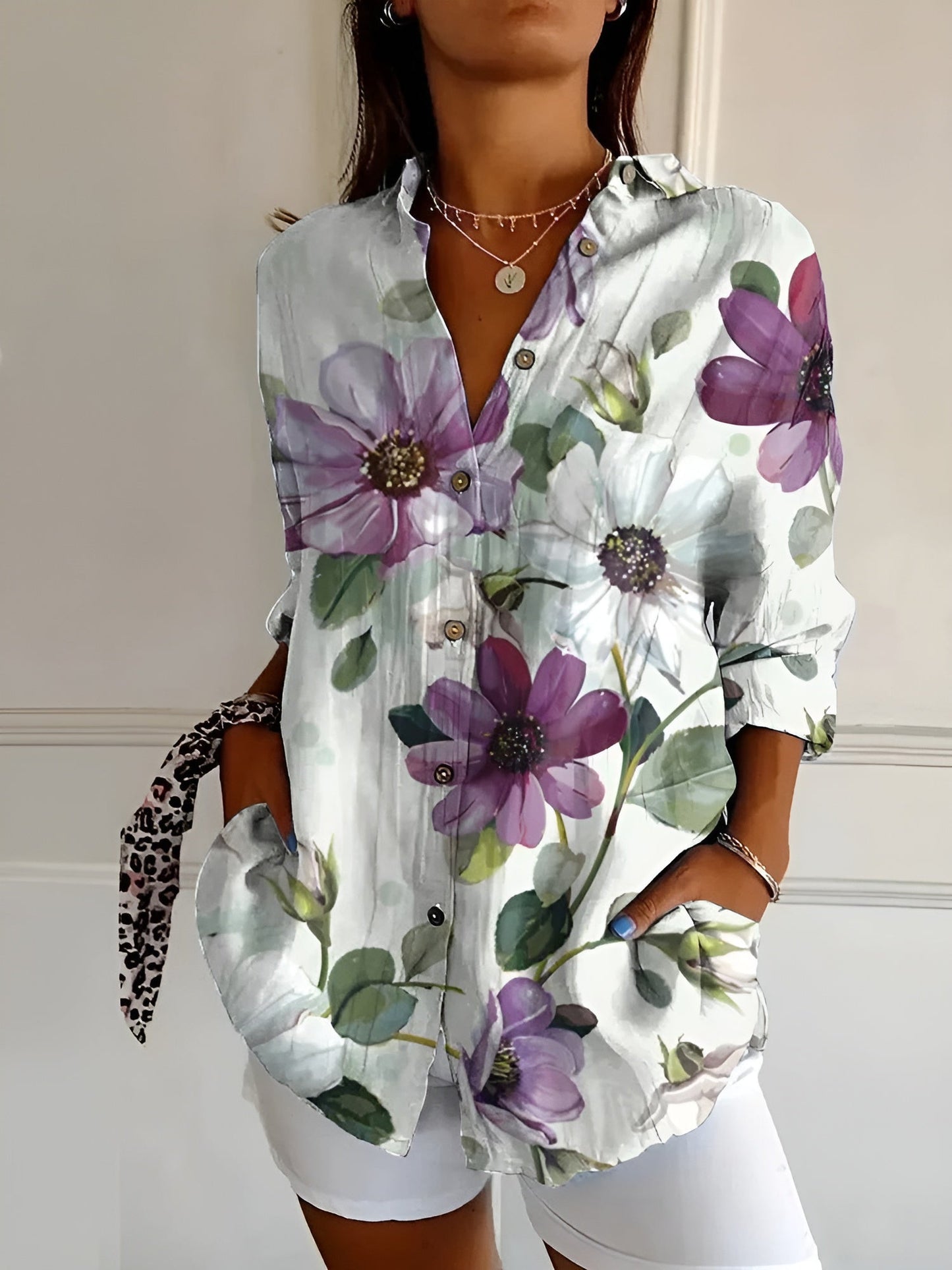 Roseanne Floral Button Shirt